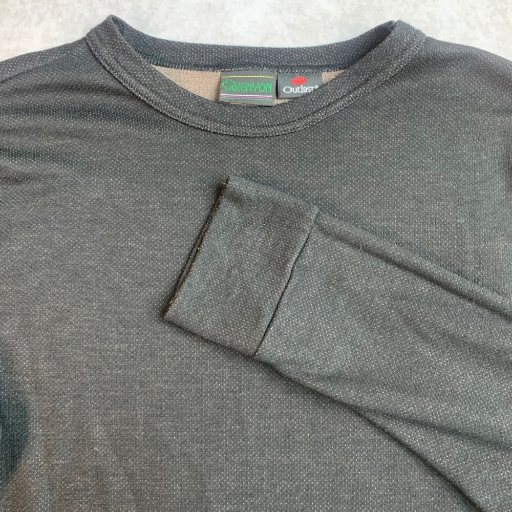 Kenyon Outlast Mens XL Black Long Sleeve Thermal Base Layer Top Performance Crew